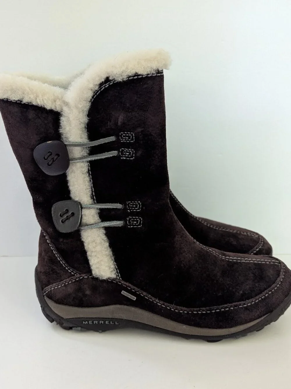 Merrell Yarra Women’s 7 Brown Suede Waterproof Primaloft Winter Boots
